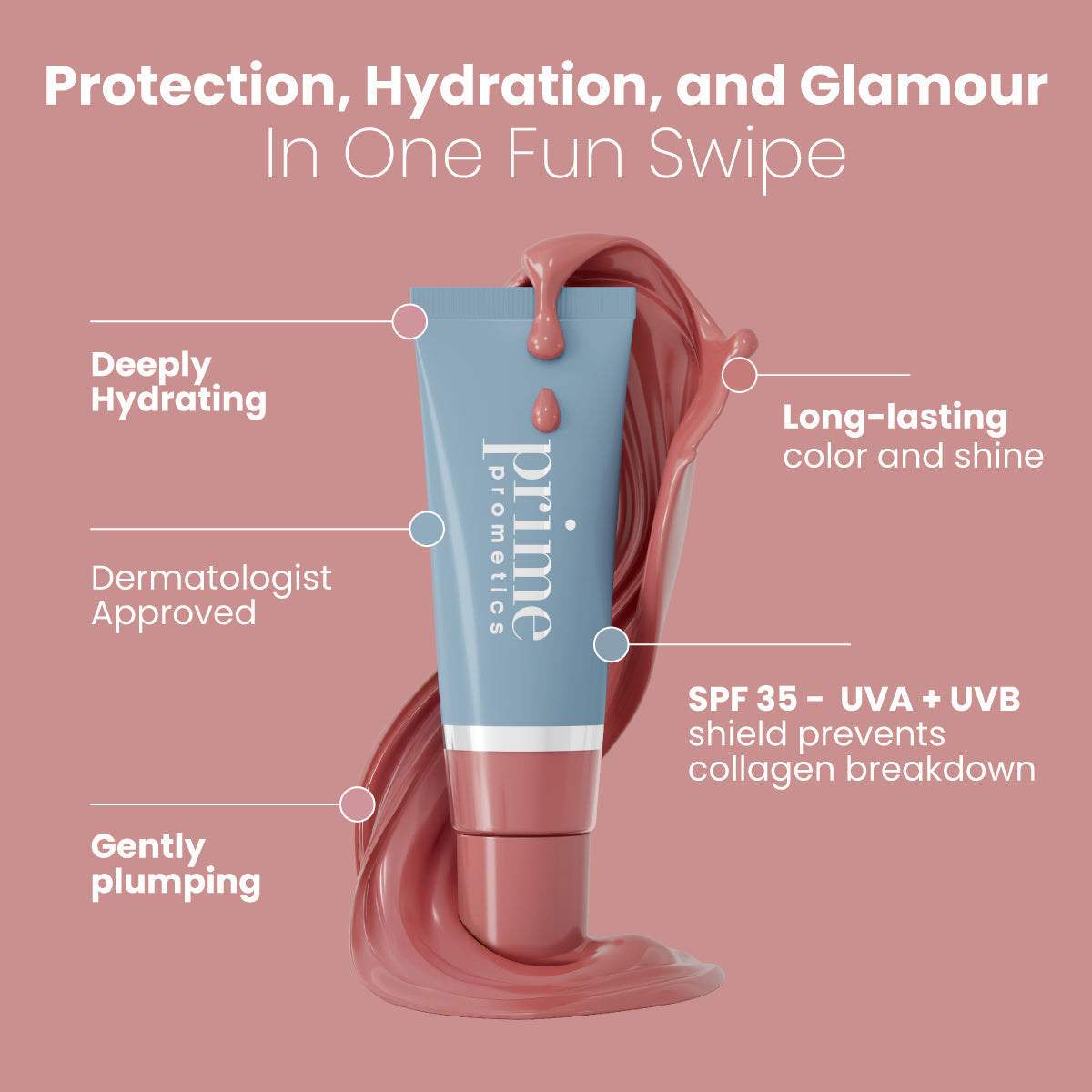 2pcs SPF 35 Lip Oil